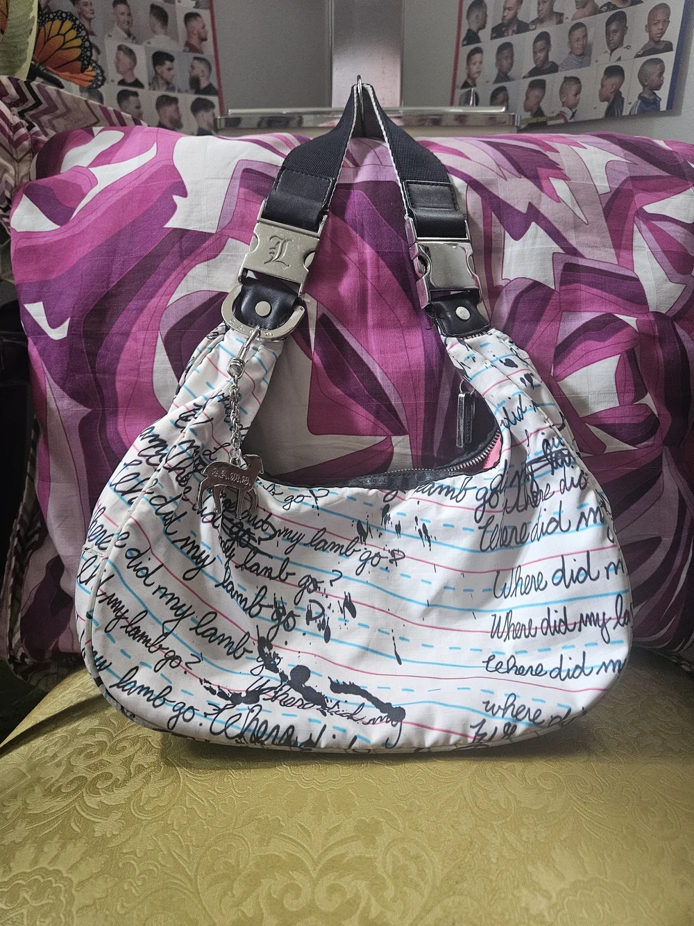 LAMB by LeSportsac Gwen Stefani Hobo Bag! Pre-Owned Vintage - Y2K - Rare!